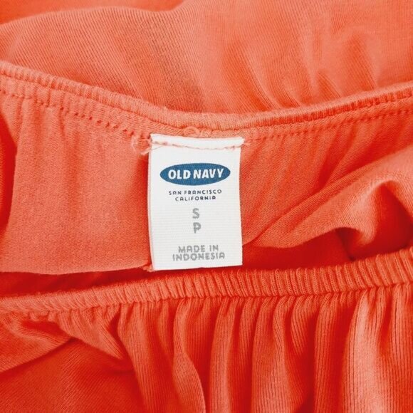 OLD NAVY Ruffle-Trim Swim Off-Shoulder Romper Pink Sz S Flawed - Picture 15 of 16